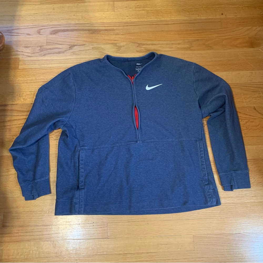 Nike Yoga Team USA Olympics Dri-FIT Long Sleeve Half Zip Sweater Blue Men’s 2XL